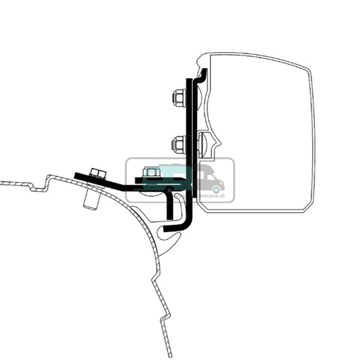 [OCS_2617165] Thule VW T5/T6 Minivan Multi Rail SWB Adapter 3200