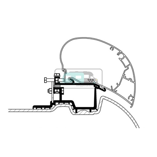 [OCS_2617169] Thule Mercedes Sprinter >2007/VW Crafter Adapter 2007-2016