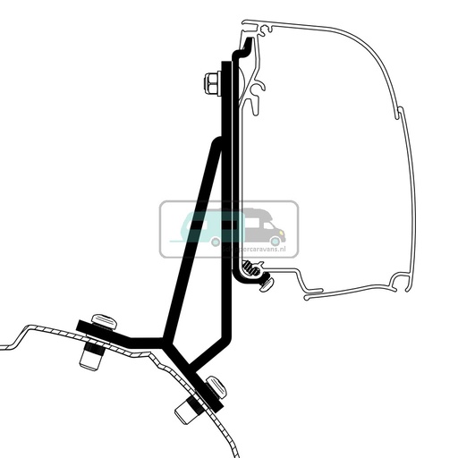 [OCS_2617206] Thule Ford Transit/Tourneo Custom Minivan Fixed Adapter 4200