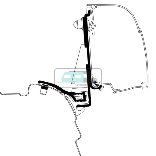 [OCS_2617208] Thule VW T5/T6 Minivan Reimo Multi Rail LWB Adapter 4200 >300