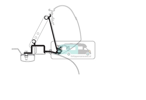 [OCS_2617215] Thule Wall Ducato/ Jumper/ Boxer <2006 Adapt