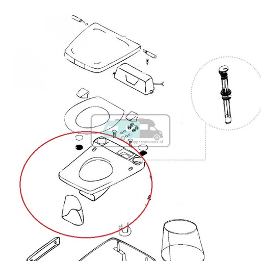 [OCS_35779] Thetford Electra Magic Bowl en Cover