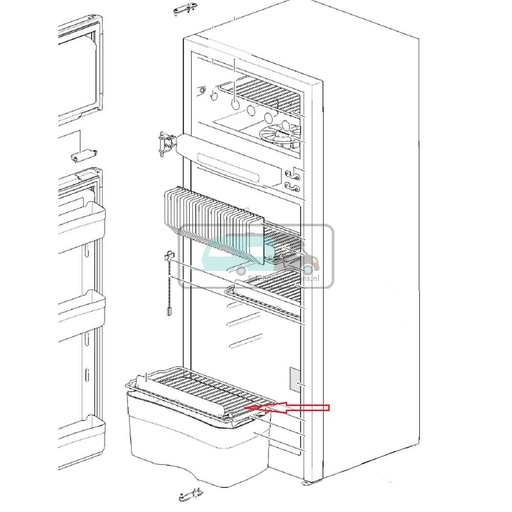 [OCS_69084508] Thetford N3170 / N3175 Koelkastrooster