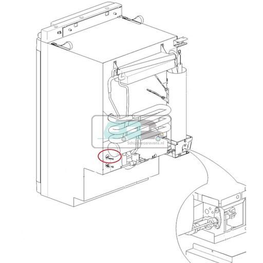 [OCS_690856] Thetford N3080 Koelkast Connector Kabel