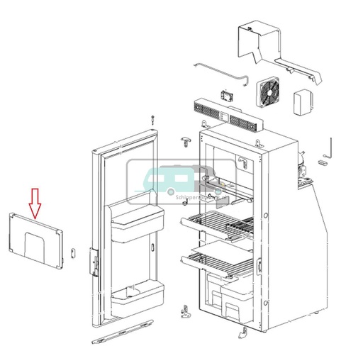 [OCS_691741] Thetford Vriezerdeur T1090 