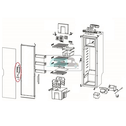 [OCS_692770] Thetford Koelkast Sluiting T2090/T2152
