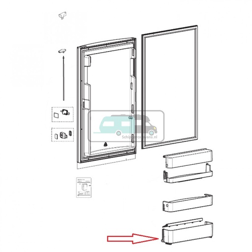 [OCS_700940] Dometic RM8400 Deurvak Onder