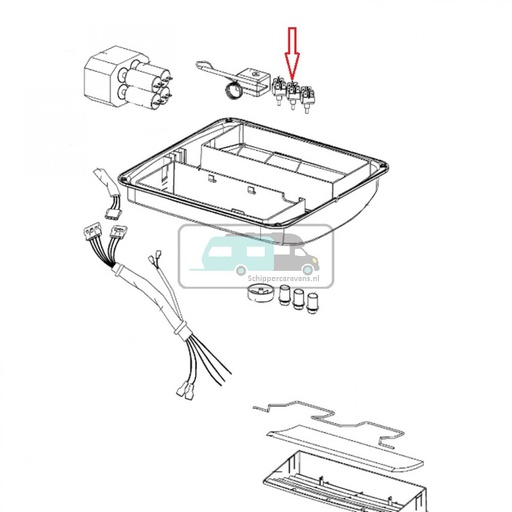[OCS_701114] Dometic B1500 Schakelaar Warm/ Koud
