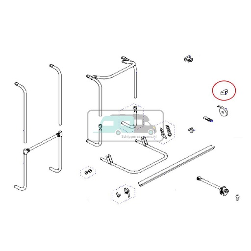 [OCS_701173] Thule G2 Onderbevestigings Voetje 2stuks