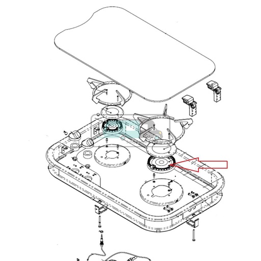 [OCS_701257] Thetford Hob 165 Vlamverdeler