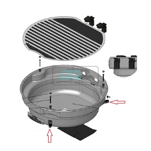 [OCS_701284] Thetford SBL3000 Spoelbak Bevestigingsclip