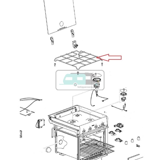 [OCS_701325] Thetford Triplex Fornuis Pannendrager 