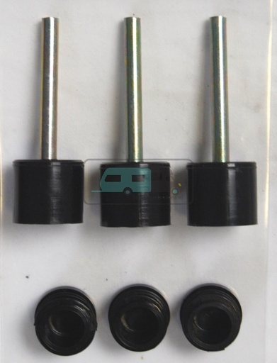 [OCS_96480600] Campking Tentdoppen 28mm Boven/Onder 3st