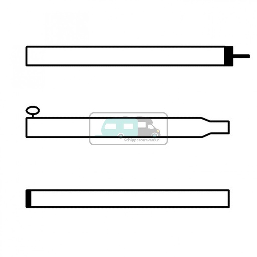 [OCS_96941246] Campking car. voortentstok 25/22mm 170-250cm Ba