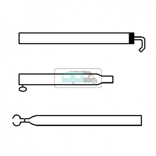 [OCS_96943146] Campking Extra dakligger 25/22mm 170-250cm Basic