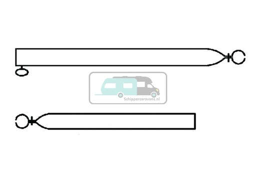 [OCS_96948146] Campking Verandastang 22/19mm 120-200cm Basic