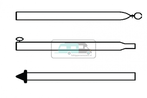 [OCS_96970046] Campking Stormstok 22/19mm 170-250cm Basic
