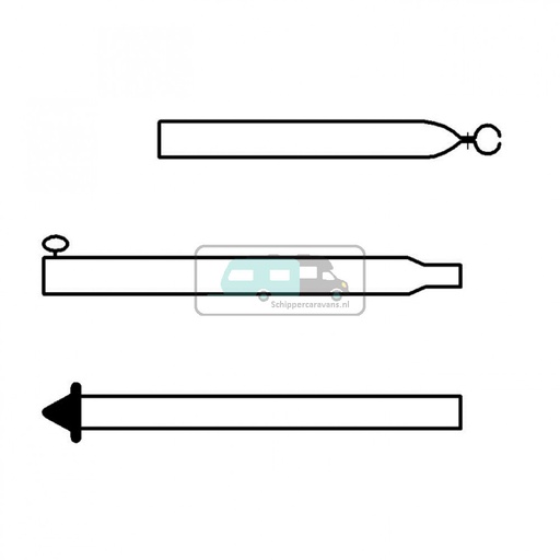 [OCS_96970360] Campking Stormstok 28/25mm 170-260cm Premium
