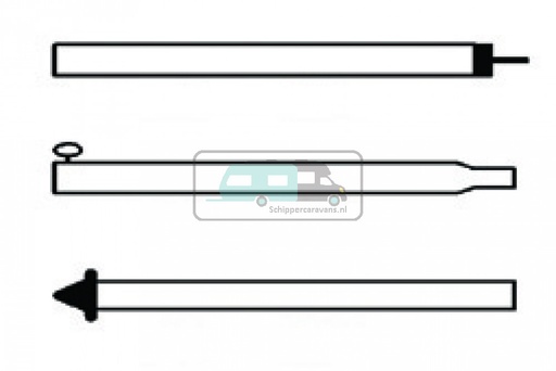 [OCS_96972060] Campking Tentstok 22/19 mm 180-250 cm Prem.