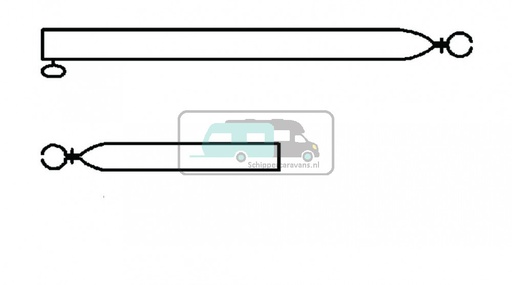 [OCS_96973246] Campking Spanstok 22/19mm 50-70cm Basic