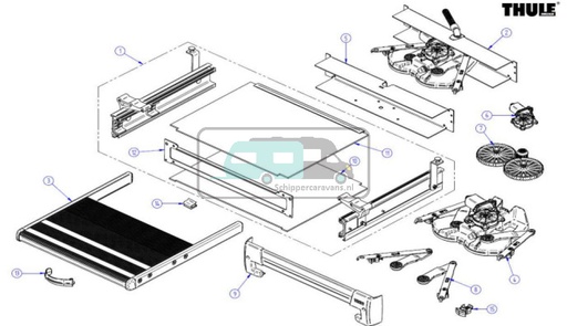 [OCS_1504257] Thule Slide-Out Frame G2 Ducato/Jumper/Boxer 550