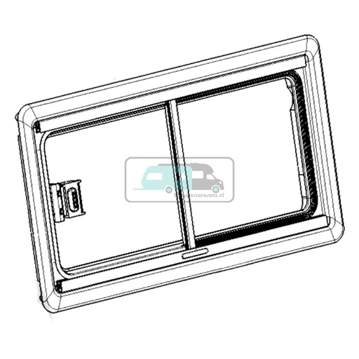 [OCS_1802481] Dometic Raam met Buitenframe Donkergrijs
