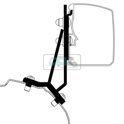 [OCS_2617168] Thule Ford Transit/Tourneo Custom Minivan Fixed Adapter 3200