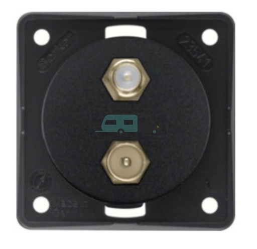 [OCS_0124070B] Berker Contactdoos TV + SAT Inbouw Zwart Mat