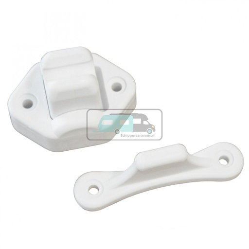 [OCS_0404007B] Deurvanger 2-delig Beweegbaar Wit 9mm