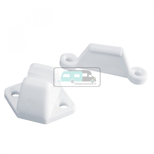 [OCS_0404025B] Deurvanger 2-delig Wit