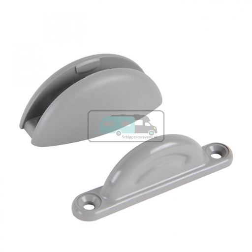 [OCS_0404031B] Deurvanger Plopp 2-delig Grijs