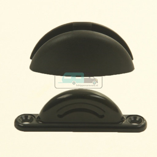 [OCS_0404036B] Deurvanger Plopp 2-delig Zwart