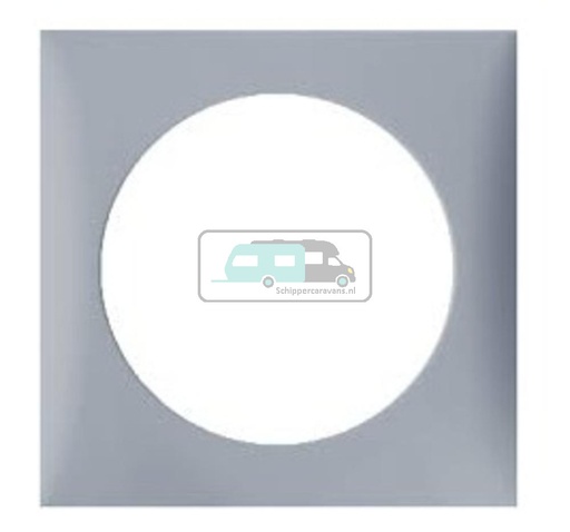 [OCS_1144013B] Berker Afdekraam Flow 1-Vaks Grijs Hoogglans