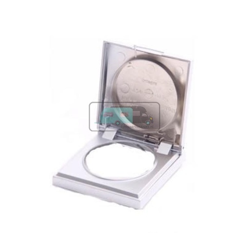 [OCS_A0032291L] Berker Afdekraam Flow/Pure 1-Vaks met Klep Chroom Mat