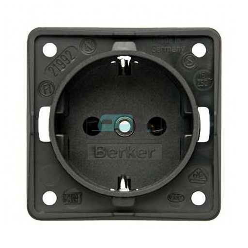 [OCS_A0032329L] Berker Contactdoos 230V Inbouw Antraciet Mat