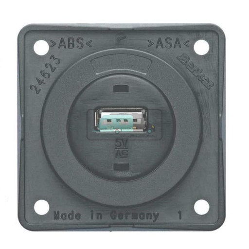 [OCS_A0032305L] Berker Contactdoos 1x USB Lader 12V Inbouw Grijs Mat