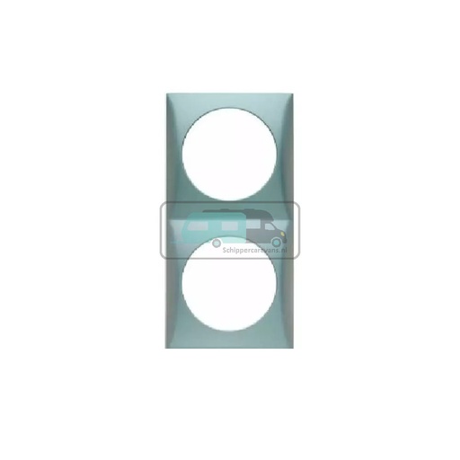 [OCS_1144124B] Berker Afdekraam Flow 2-Vaks Chroom Hoogglans