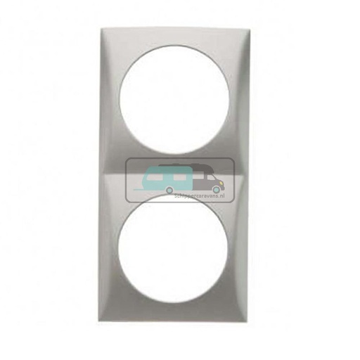 [OCS_A0032297L] Berker Afdekraam Pure 2-Vaks Chroom Mat