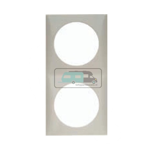 [OCS_A0032279L] Berker Afdekraam Flow 2-Vaks Chroom Gelakt