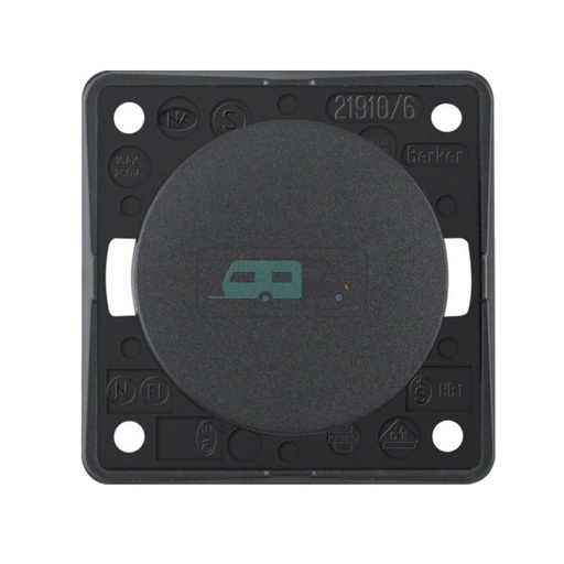 [OCS_1144182B] Berker Impulsschakelaar Flow/Pure Inbouw Antraciet Mat