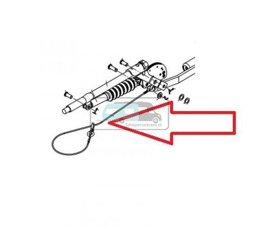 [OCS_1163128] AL-KO Breekkabel met 2 Haken 115cm