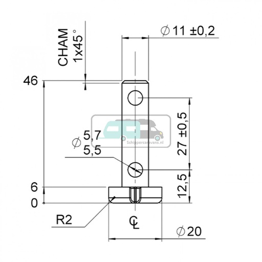 [OCS_1163166] AL-KO Ansatzbuschse Reservewielbeugel